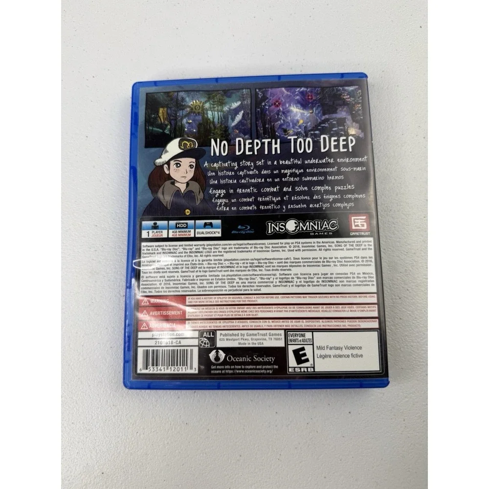 Song of the Deep (Sony PlayStation 4, 2016) (PS4)